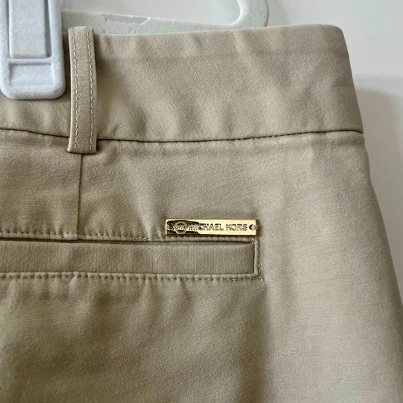 MICHAEL Michael Kors Classic Stretch Twill Cotton Blend Shorts, Size 14 - Picture 6 of 7